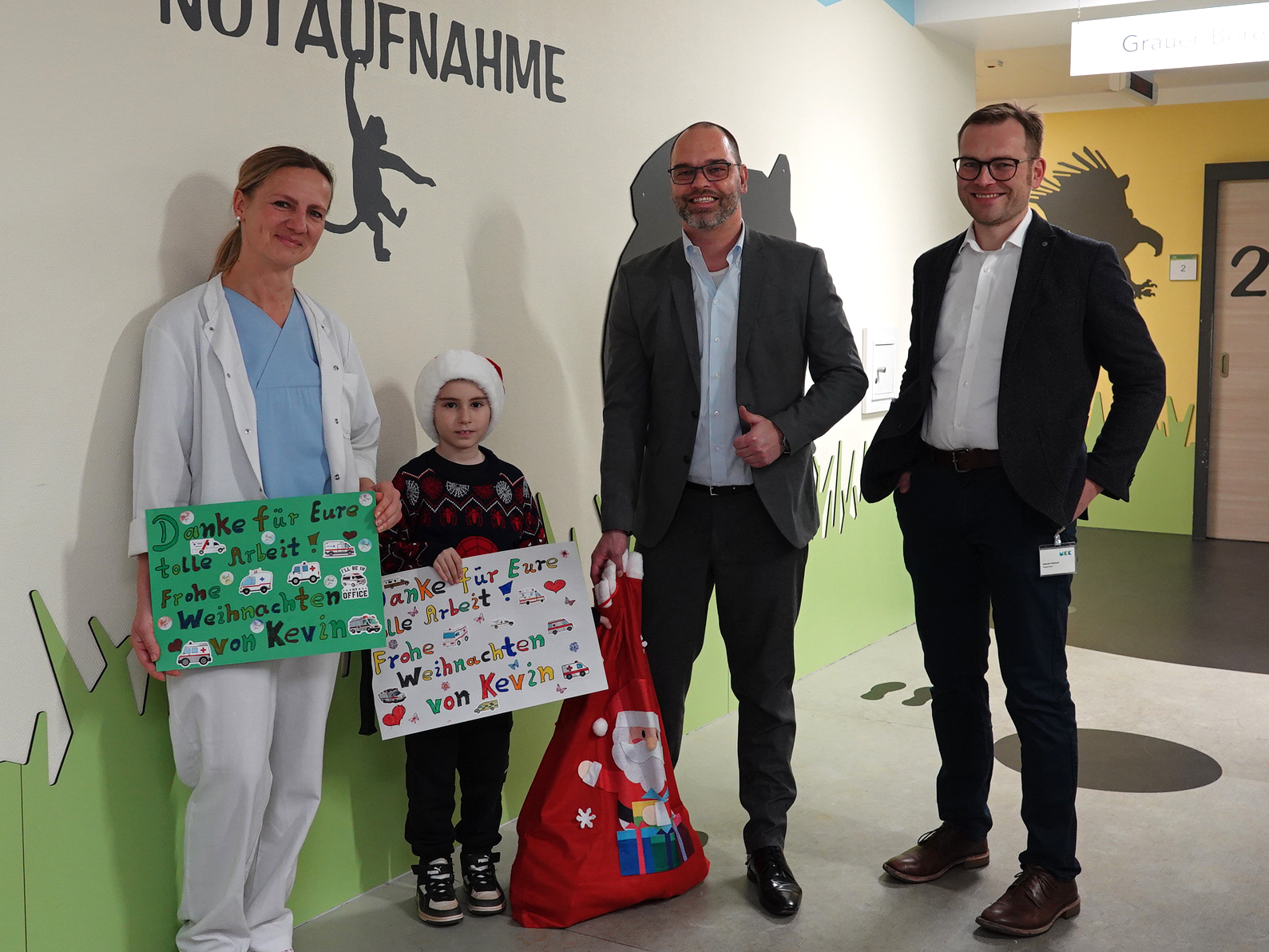 7-jähriger überrascht Mitarbeitende der Main-Kinzig-Kliniken