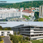 Luftaufnahmen der Standorte Gelnhausen und Schlüchtern der Main-Kinzig-Kliniken