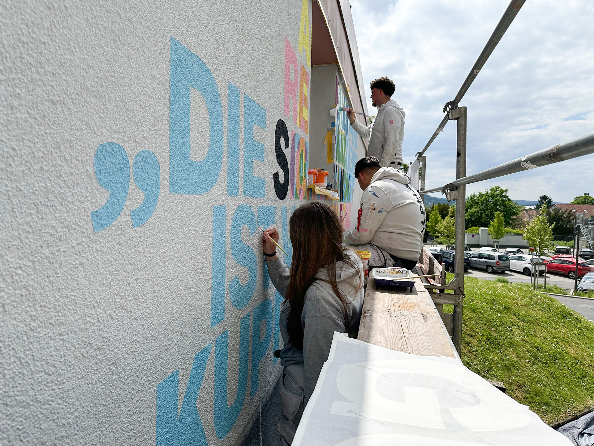 Ein Stück Outdoormuseum auf dem Klinikgelände