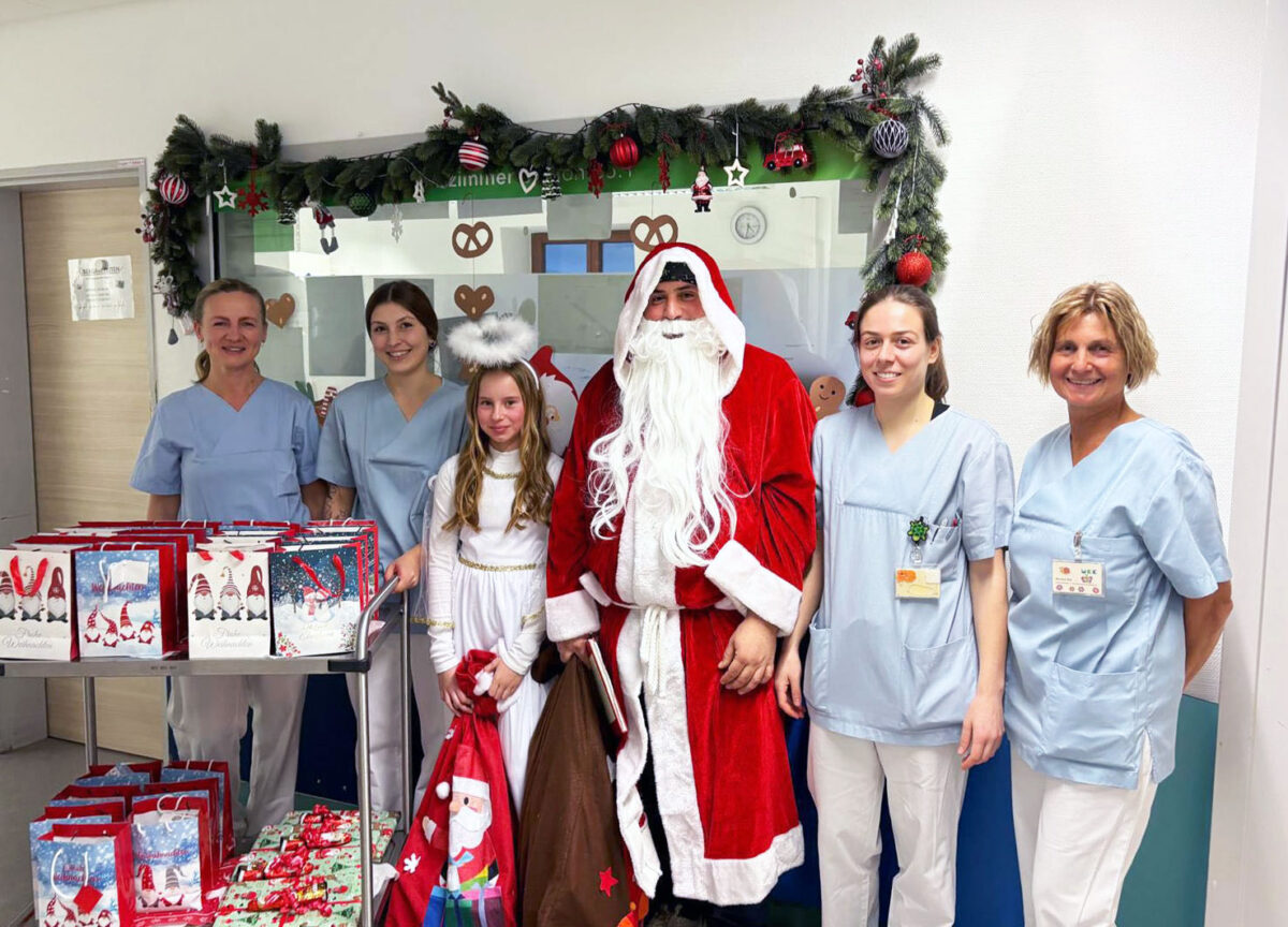 Anlässlich des Nikolaustags: Alljährliche Spendenaktion des Kaufhaus Lauber in der Kinderklinik