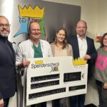 Übergabe des Spendenschecks von den Stadtwerken an die Kinderklinik