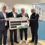 Siegfried Rückriegel (Freunde und Förderer), Norbert Ross (Direktor Region Main-Kinzig, VR-Bank Main-Kinzig-Büdingen), Ole Schön (Vorstandsvorsitzender Kreissparkasse Gelnhausen), Christian Quack (Geschäftsführer der Main-Kinzig-Kliniken)