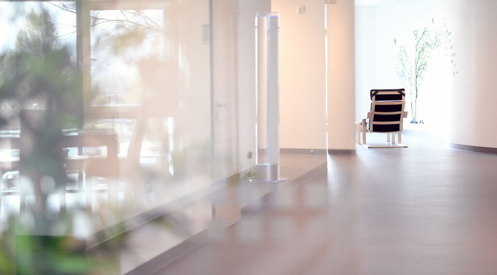 Ein Flur auf der Palliativstation