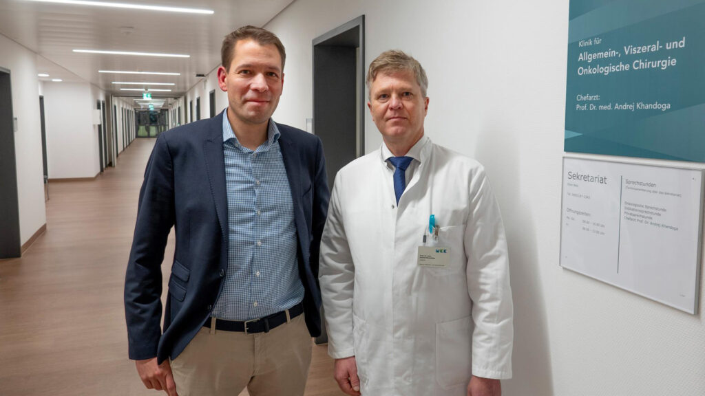 Professor Dr. Armin Wiegering besucht Main-Kinzig-Kliniken Gelnhausen