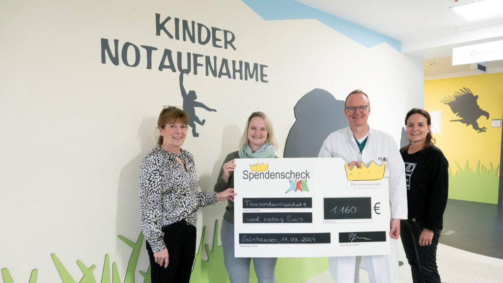 Spendenaktion in der Kindernotaufnahme