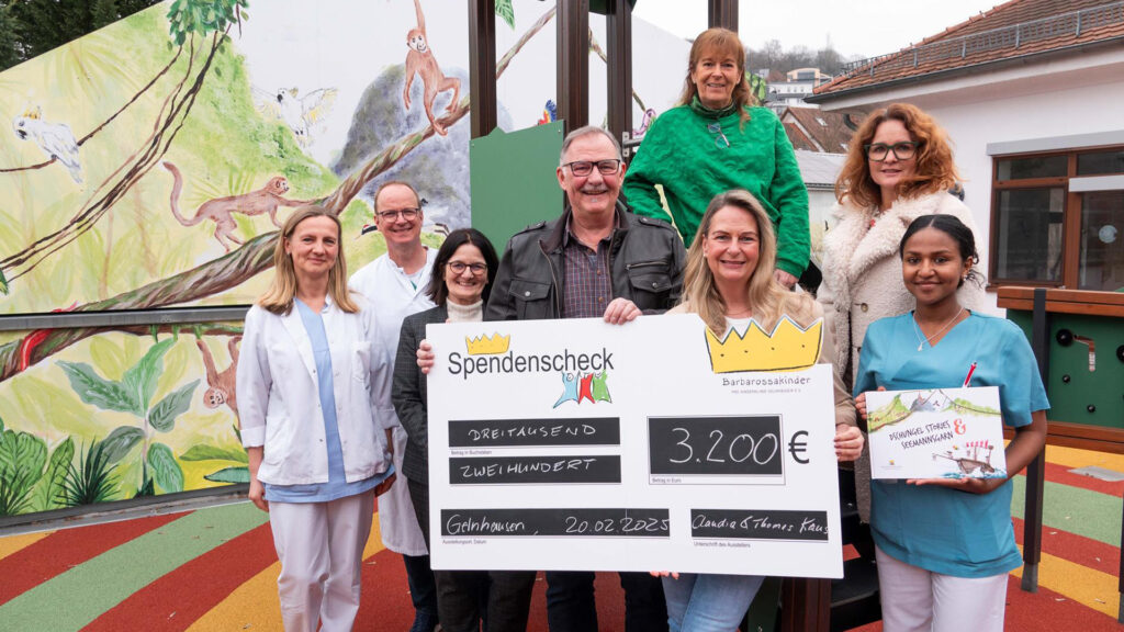 Familie Kaus spendet für die Barbarossakinder