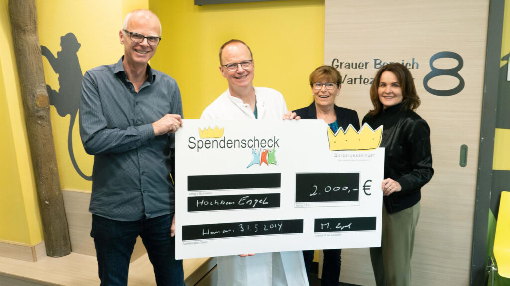Hochbau Engel spendet zugunsten der Gelnhäuser Kinderklinik