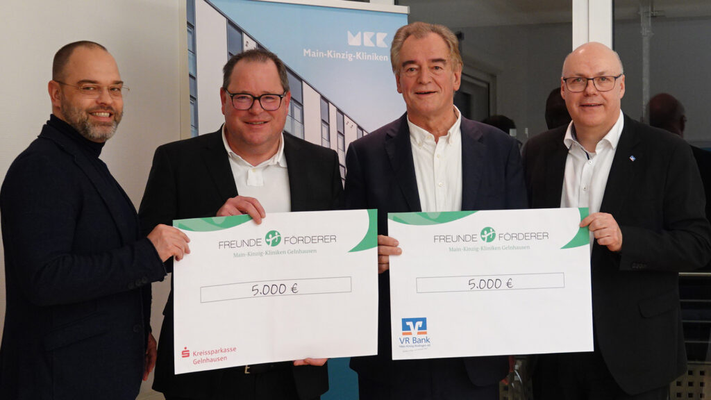 Kreissparkasse Gelnhausen und VR-Bank Main-Kinzig-Büdingen spenden 10.000 EUR