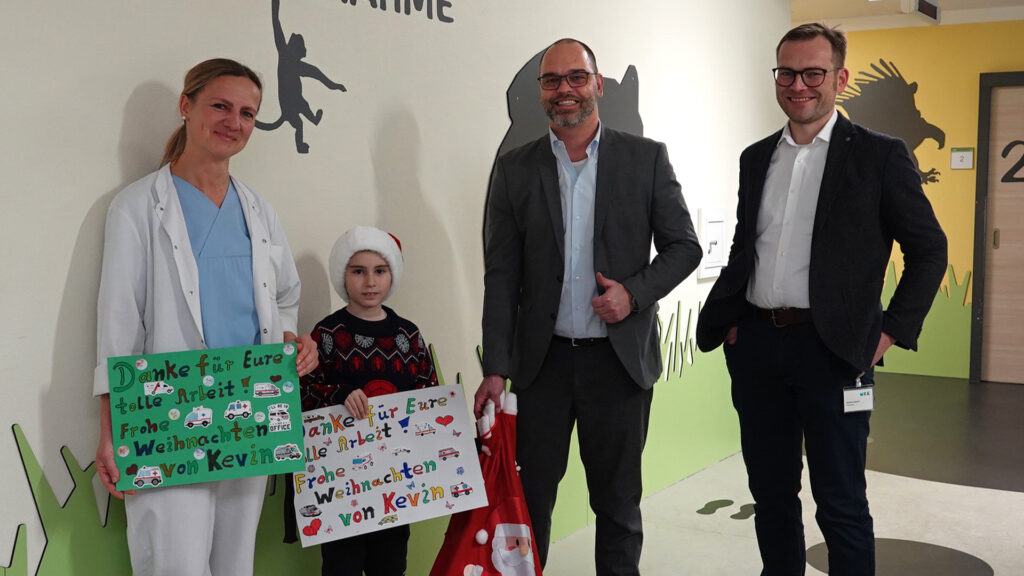 7-jähriger überrascht Mitarbeitende der Main-Kinzig-Kliniken