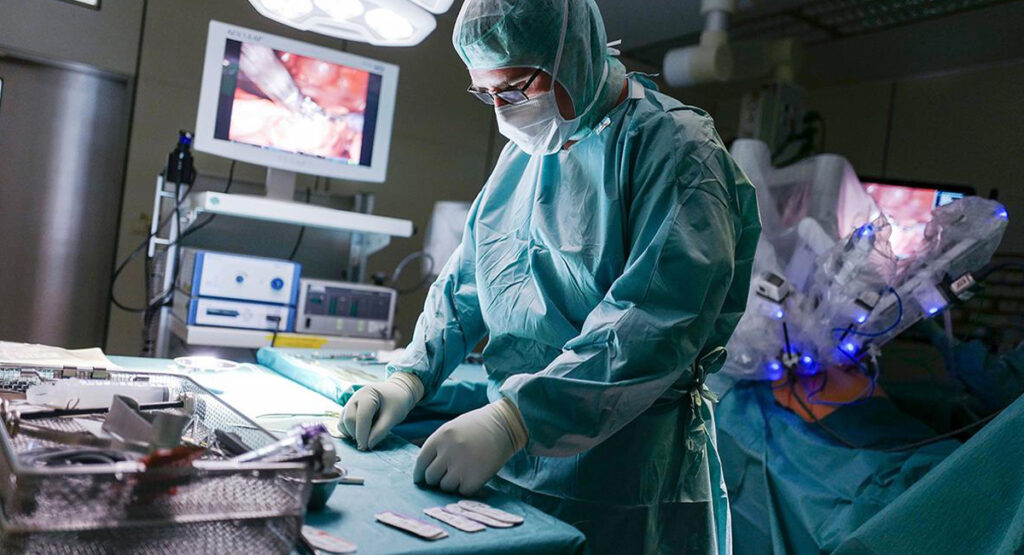 Vorbereitungen für den OP