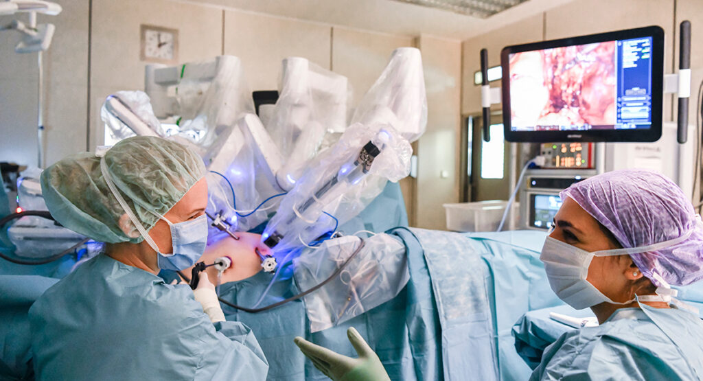 Behandlungen mit DaVinci Robotersysteme