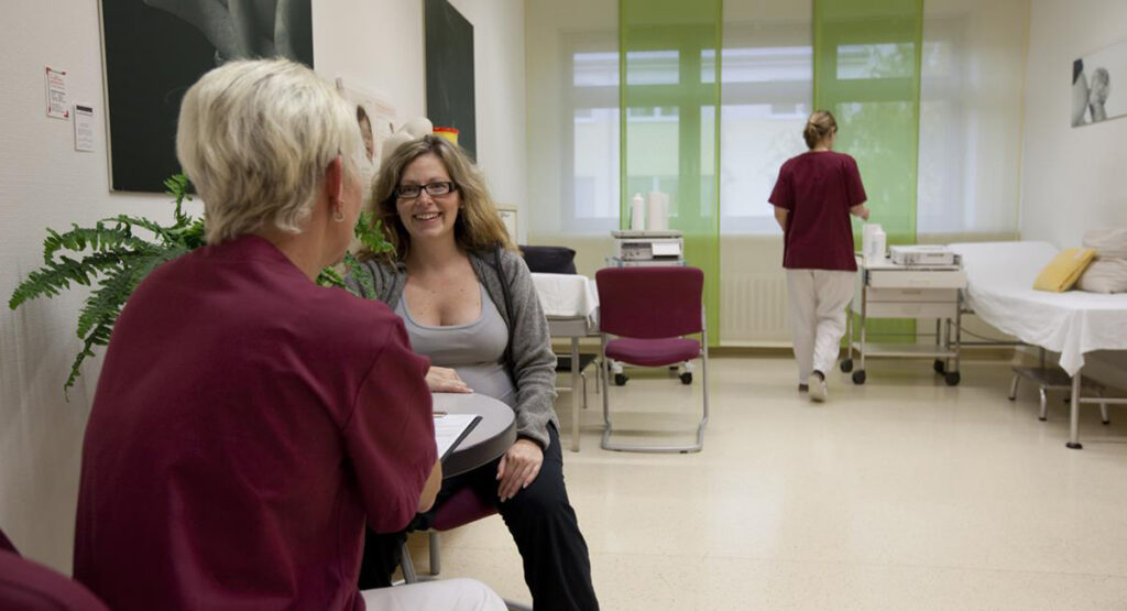 Vorbereitungsraum für Geburtsvorbereitungen