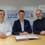 Karlis Doze neuer leitender Oberarzt für Wirbelsäulenchirurgie gemeinsam mit dem Vorstand der Main-Kinzig-Kliniken
